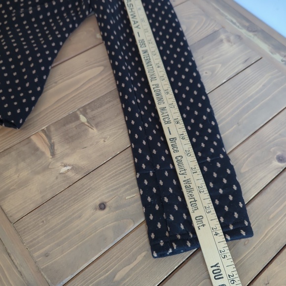 Free People Black Tan Quilted Polka Dot Knit Blazer Jacket - Picture 12 of 15